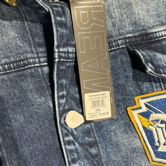 DRMLND Denim Jacket Size 6XL MSRP $142 New with Tags - Picture 4 of 11